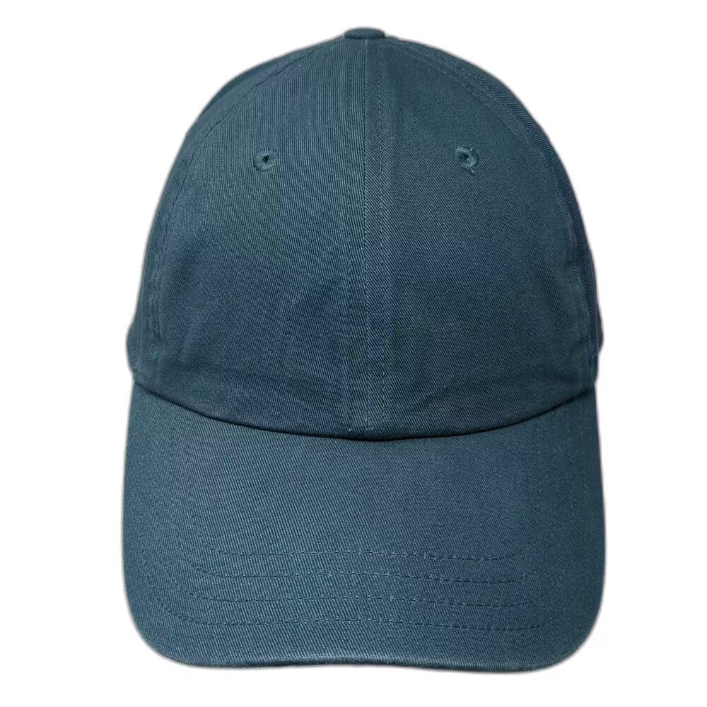 Tna Baseball Cap Blue Silver OS 100% Cotton Plain Solid Adjustable Slideback Hat